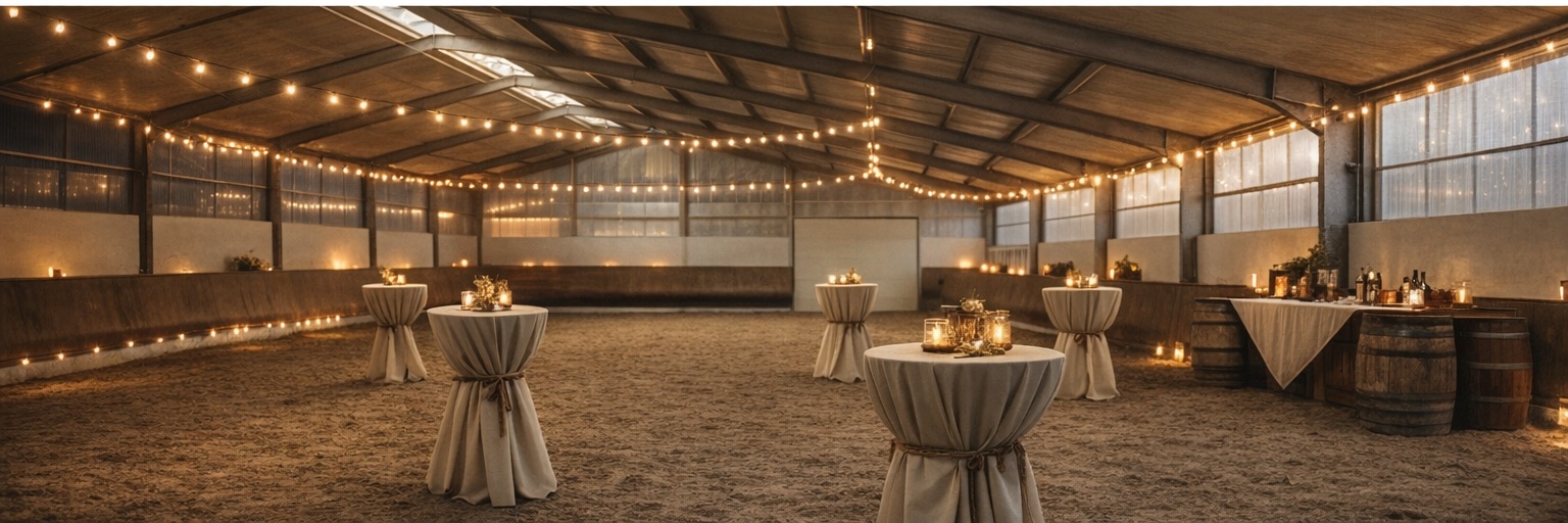 Events bei ML Stables - Reithalle mit Bar